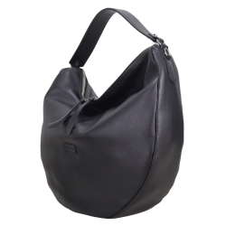 Сумка-хобо жіноча шкіряна Karya 2586-629 чорна