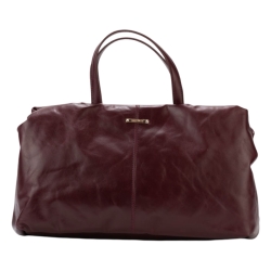 Сумка-саквояж женская кожаная Enzo Nori EN1095-KR06 бордовая