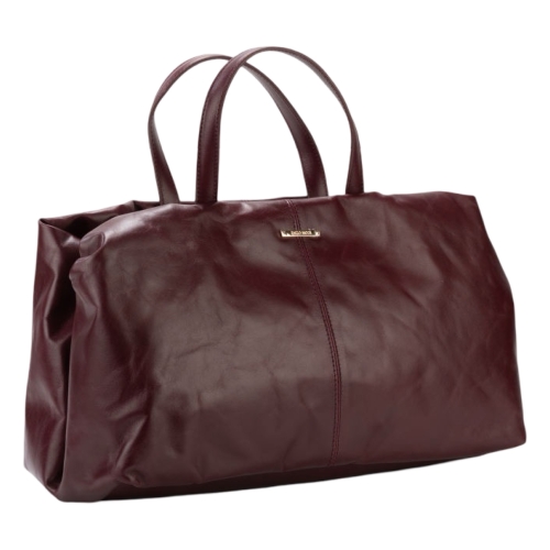 Сумка-саквояж женская кожаная Enzo Nori EN1095-KR06 бордовая