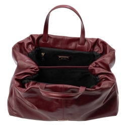 Сумка-саквояж женская кожаная Enzo Nori EN1095-KR06 бордовая