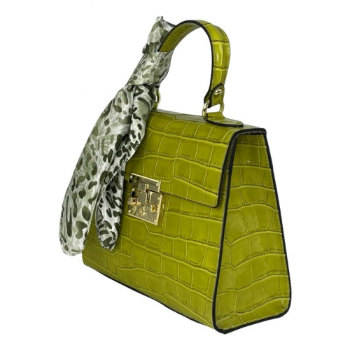 Сумка женская кожаная Genuine Leather 85123CC горчичная