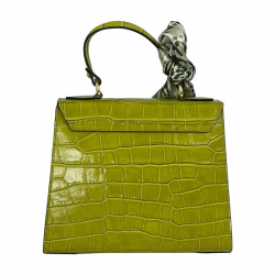 Сумка женская кожаная Genuine Leather 85123CC горчичная