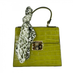 Сумка женская кожаная Genuine Leather 85123CC горчичная