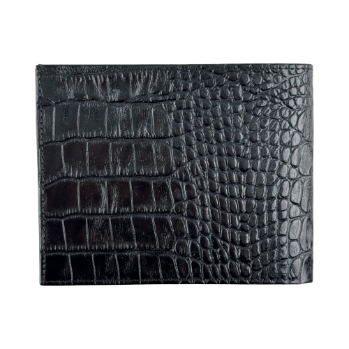 Гаманець чоловічий під крокодилячу шкіру Bond 519-356 чорний
