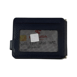 Гаманець-затискач для грошей чоловічий шкіряний Eminsa 1124 18-19/19 темно-синій