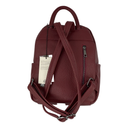 Рюкзак жіночий шкіряний Genuine Leather 05434 D10 винний​