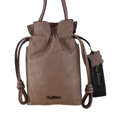 Сумка крос-боді жіноча шкіряна Tony Bellucci 0614-13 пудра