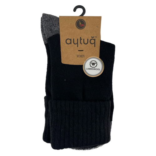 Шкарпетки жіночі Aytug 45002 Lambswool високі чорні Size 36-40
