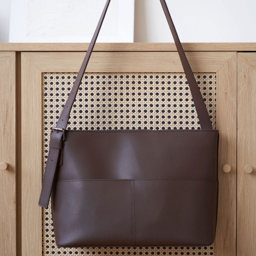 Сумка-шопер жіноча WeLassie 12705 Тейлор шоколадна