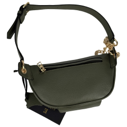 Сумка крос-боді жіноча шкіряна Enzo Nori EN1023-916 хакі