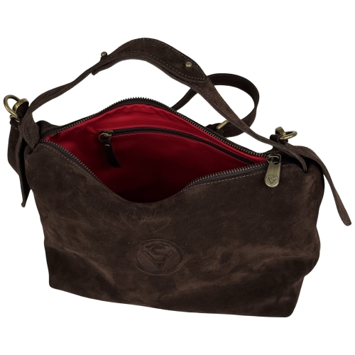 Сумка жіноча замшева Vittorio Safino VSL 043 коричнева