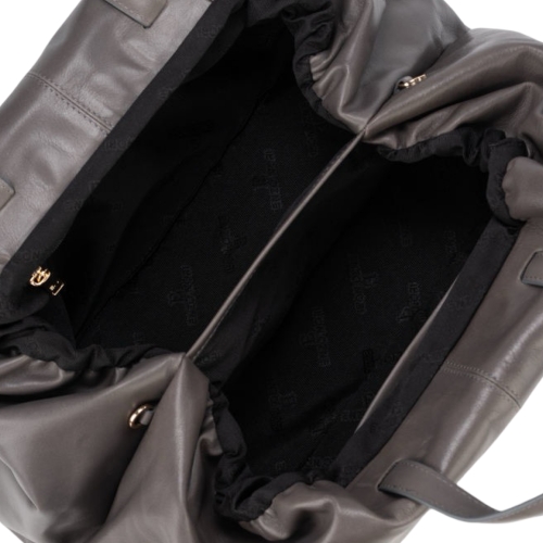 Сумка-саквояж женская кожаная Enzo Nori EN1095-KR05 серая