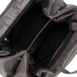 Сумка-саквояж женская кожаная Enzo Nori EN1095-KR05 серая