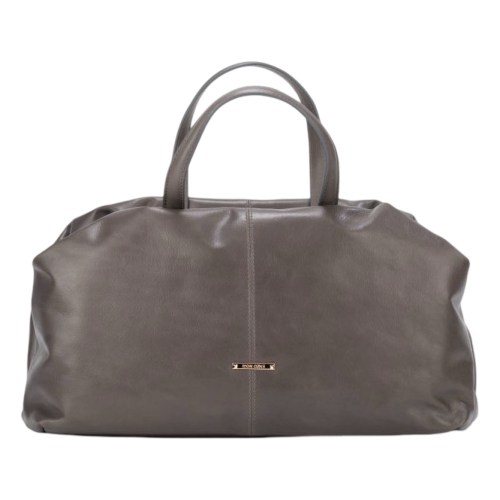 Сумка-саквояж женская кожаная Enzo Nori EN1095-KR05 серая