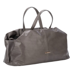 Сумка-саквояж женская кожаная Enzo Nori EN1095-KR05 серая