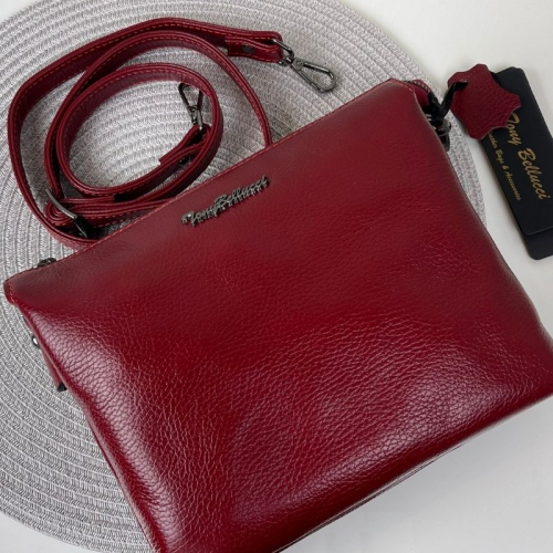 Сумка женская кожаная Tony Bellucci 0077 красная