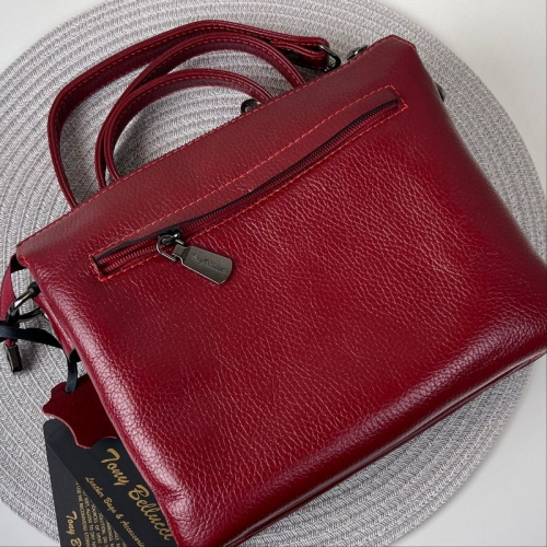 Сумка женская кожаная Tony Bellucci 0077 красная