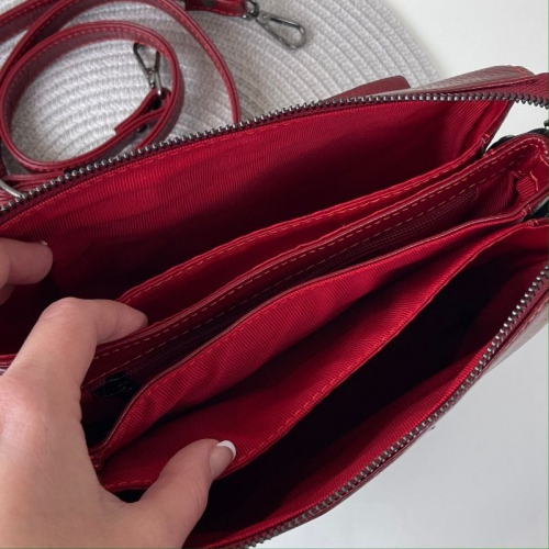 Сумка женская кожаная Tony Bellucci 0077 красная