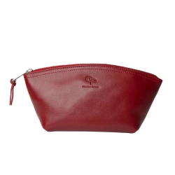 Косметичка женская кожаная Grande Pelle 805660 красная