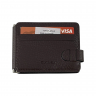 Гаманець-затискач для грошей чоловічий шкіряний Eminsa 1124 37-3/19-3​ темно-коричневий
