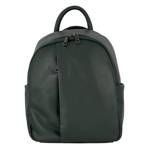Рюкзак жіночий шкіряний Genuine Leather 05434 D14 темно-зелений