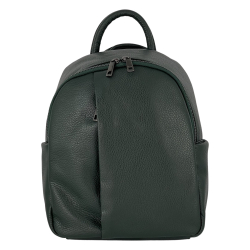 Рюкзак жіночий шкіряний Genuine Leather 05434 D14 темно-зелений
