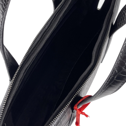 Сумка-портфель женский кожаный Eminsa 7138 4-1 черный 