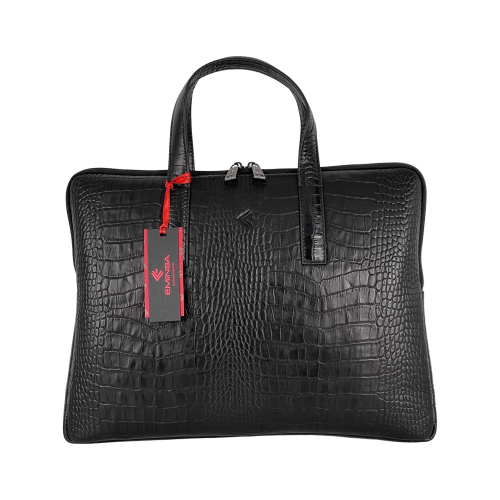 Сумка-портфель женский кожаный Eminsa 7138 4-1 черный 