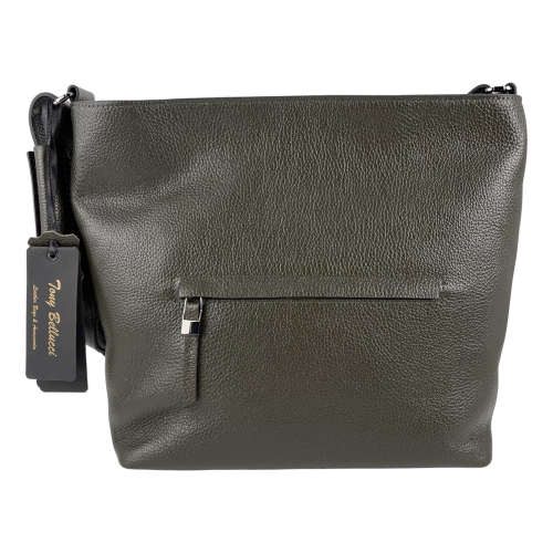 Сумка женская кожаная Tony Bellucci 0721-217 оливковая