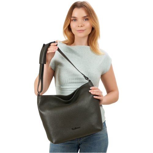 Сумка женская кожаная Tony Bellucci 0721-217 оливковая