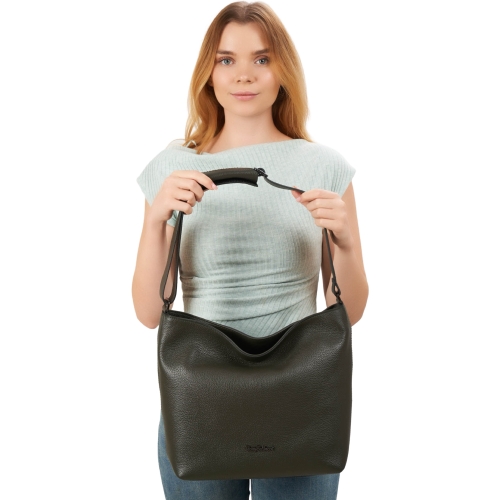 Сумка женская кожаная Tony Bellucci 0721-217 оливковая