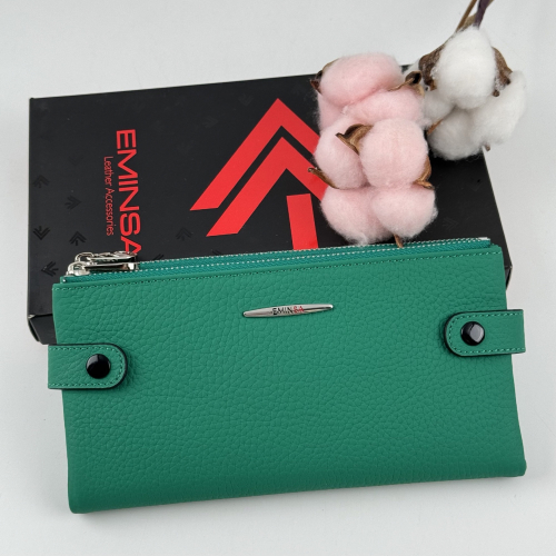 Кошелек женский кожаный Eminsa 2117 9-27 зеленый