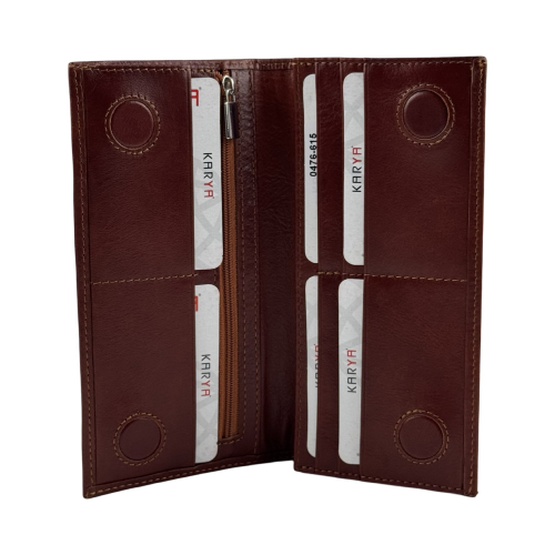Портмоне мужское кожаное Karya 0476-615 коричневое