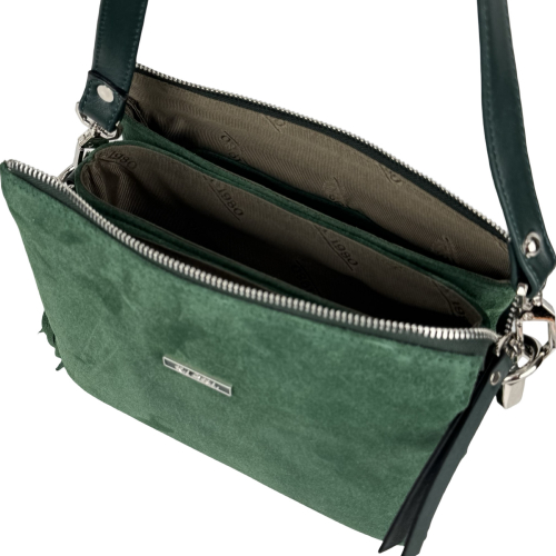 Сумка жіноча замшева Karya 3012-9 смарагдова