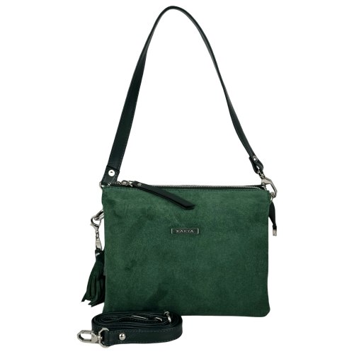 Сумка жіноча замшева Karya 3012-9 смарагдова