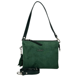 Сумка женская замшевая Karya 3012-9 изумрудная