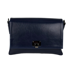 Сумка жіноча шкіряна Karya 5073-613 темно-синя