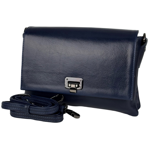 Сумка жіноча шкіряна Karya 5073-613 темно-синя