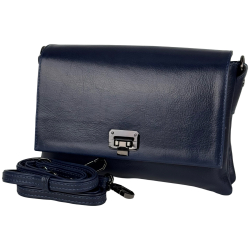 Сумка жіноча шкіряна Karya 5073-613 темно-синя