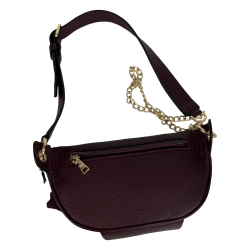 Сумка крос-боді жіноча шкіряна Enzo Nori EN1023-920 бордова