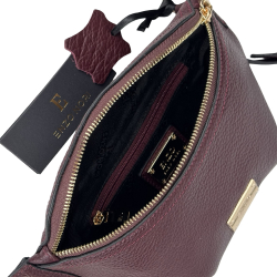Сумка крос-боді жіноча шкіряна Enzo Nori EN1023-920 бордова