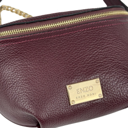 Сумка крос-боді жіноча шкіряна Enzo Nori EN1023-920 бордова