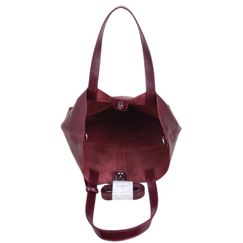 Сумка жіноча шкіряна Karya 2582-618 марсала