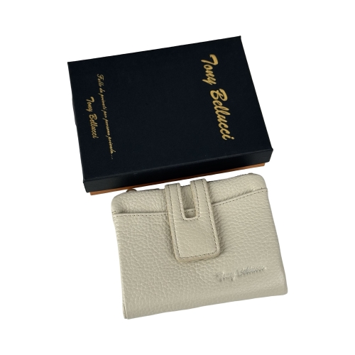 Гаманець жіночий шкіряний Tony Bellucci T898-201 молочний