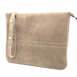 Сумка клатч замшева Vienca SX1900 бежева