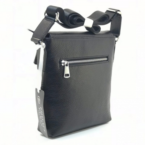 Сумка чоловіча шкіряна Philipp Plein 19000 чорна