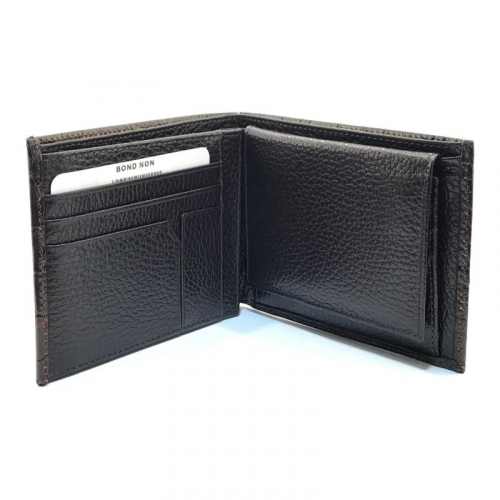 Гаманець чоловічий шкіряний Bond 540-355 темно-коричневий