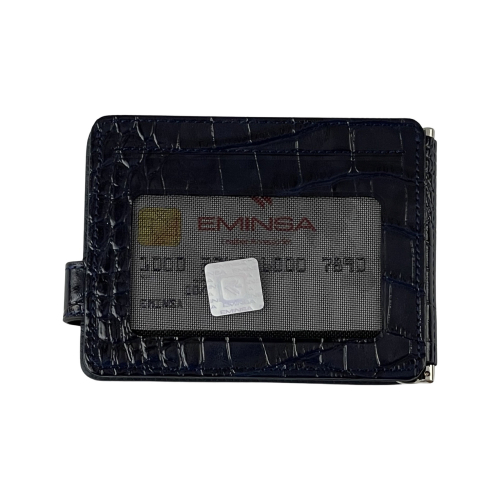 Кошелек-зажим для денег мужской кожаный Eminsa 1124 4-1/19-1 черный