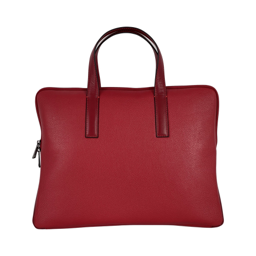 Сумка-портфель жіночий шкіряний Eminsa 7138 18-5 червоний