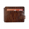 Кошелек-зажим для денег мужской кожаный Eminsa 1124 4-4/26-4 коричневый